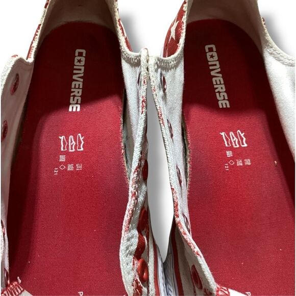 Converse All Star Stripes and Stars American Flag Red White & Blue Sneakers Juni - Picture 9 of 11